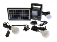   Автономная система освещения и подзарядки от солнечной батареи 9V 3-7W