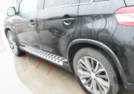 Пороги, подножки Peugeot 4008 2012+ (OEM Style)
