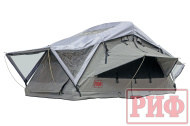   Палатка на крышу автомобиля РИФ Soft RT02-120, тент серый, с козырьком